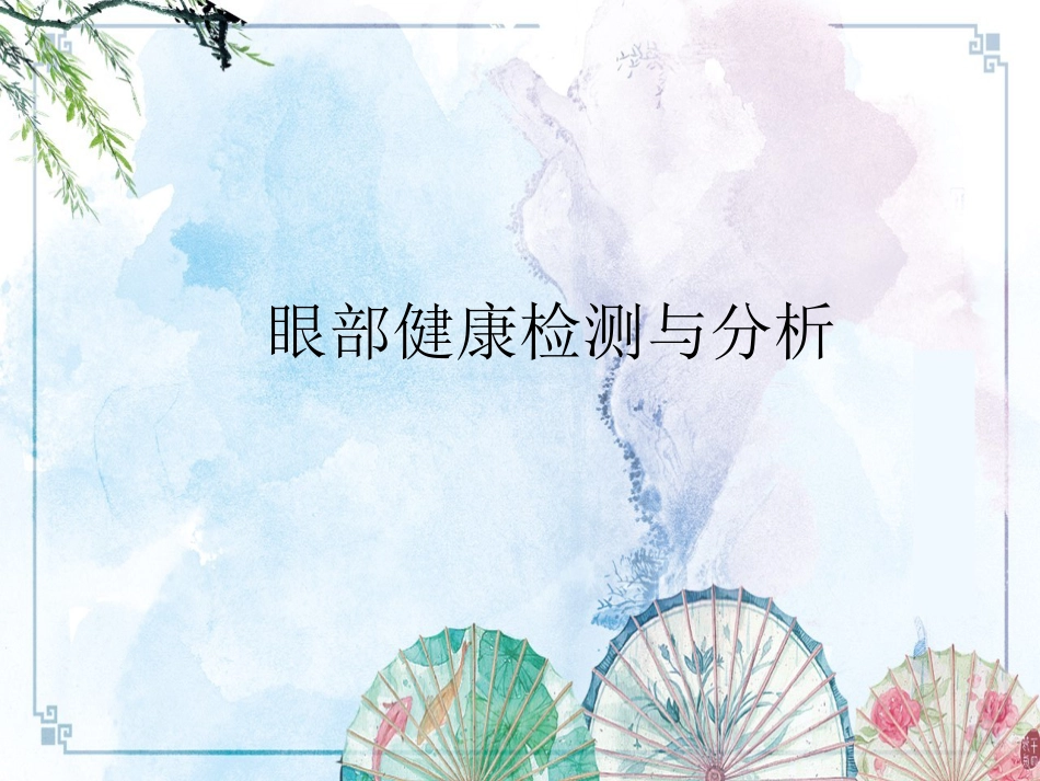 【眼视光学理论与方法】眼部健康检测与分析_第1页