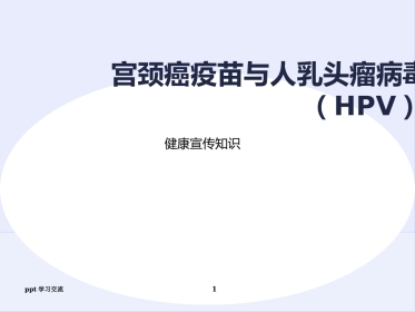 宫颈癌疫苗与HPVppt课件【18页】