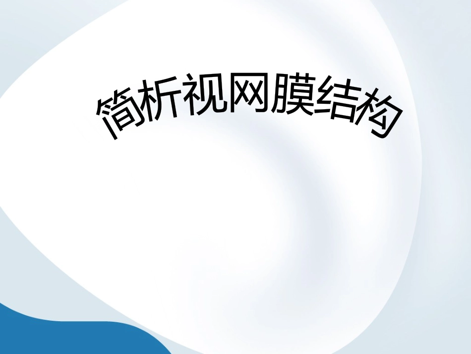 简析视网膜结构_第1页