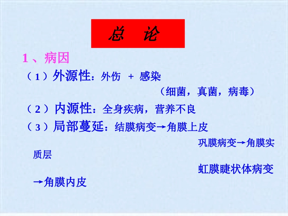 角膜炎的治疗与护理(共40张PPT)_第4页