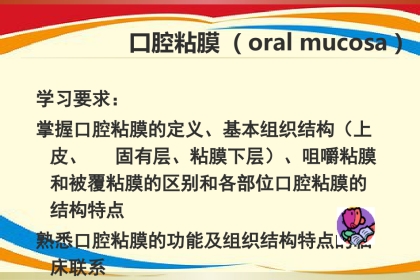 《口腔黏膜病》PPT课件