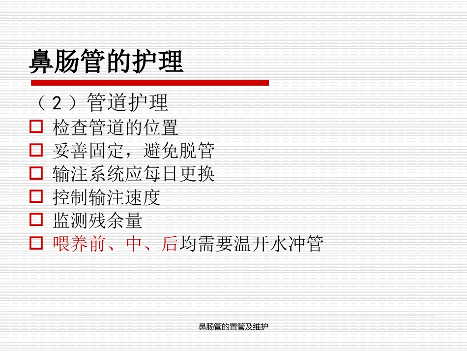 鼻肠管的置管及维护_第13页