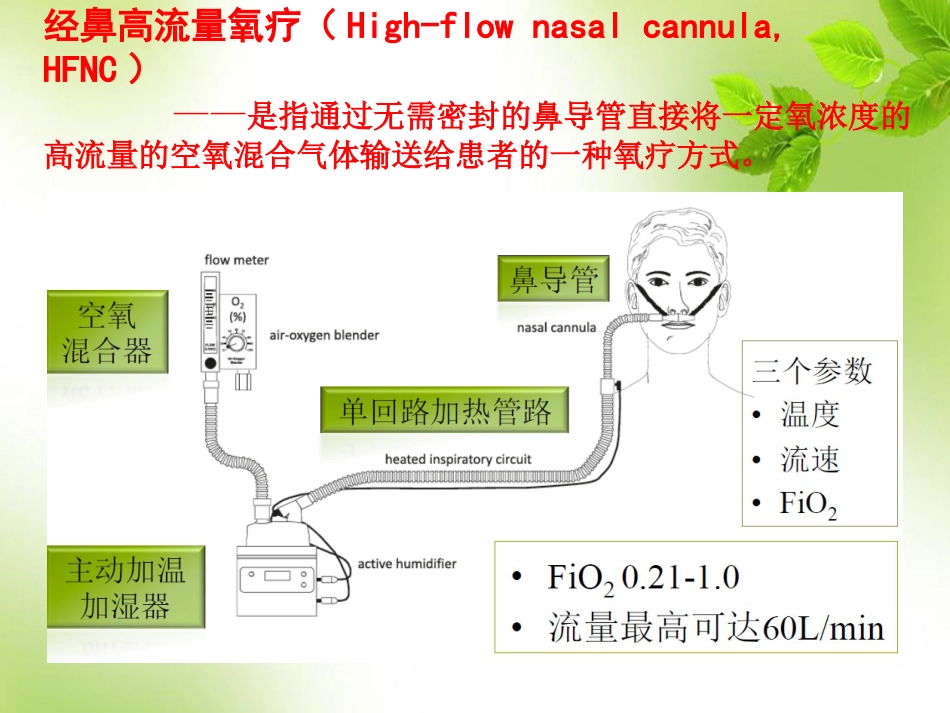 经鼻高流量氧疗的临床应用 PPT_第11页