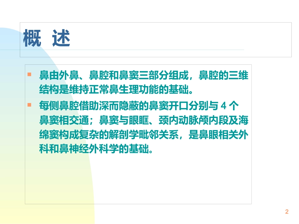 鼻解剖生理 ppt课件_第2页