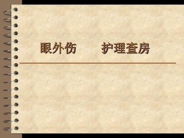 眼外伤----护理查房