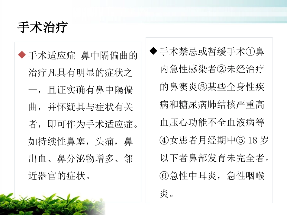 鼻中隔偏曲矫正术张影_第15页