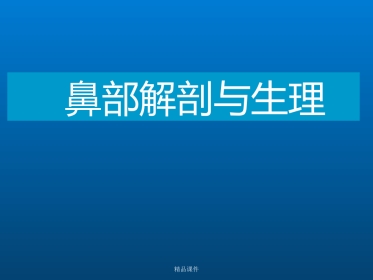 鼻部解剖与生理