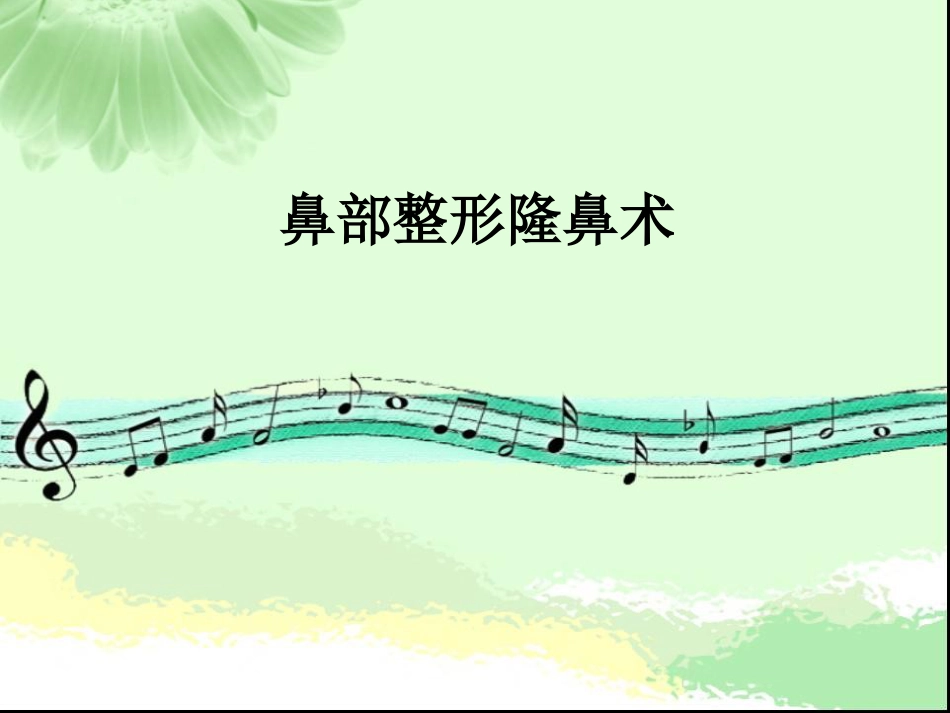 鼻部整形隆鼻术ppt课件_第1页