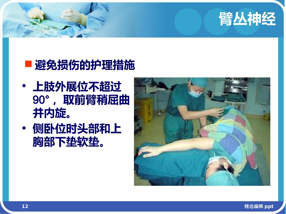 手术体位相关周围神经损伤及防护ppt课件_第12页