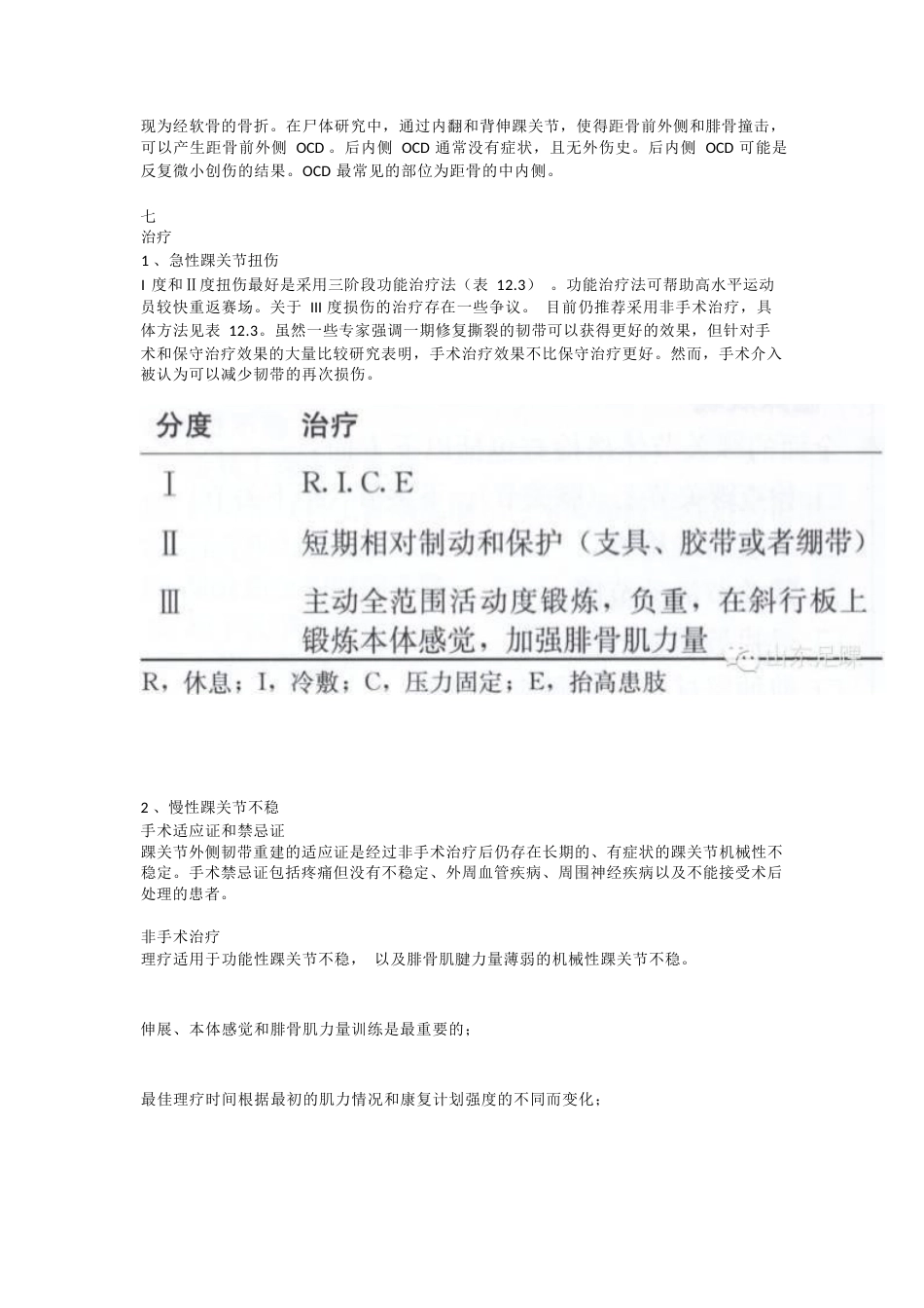 急性踝关节扭伤与慢性踝关节不稳的治疗_第12页