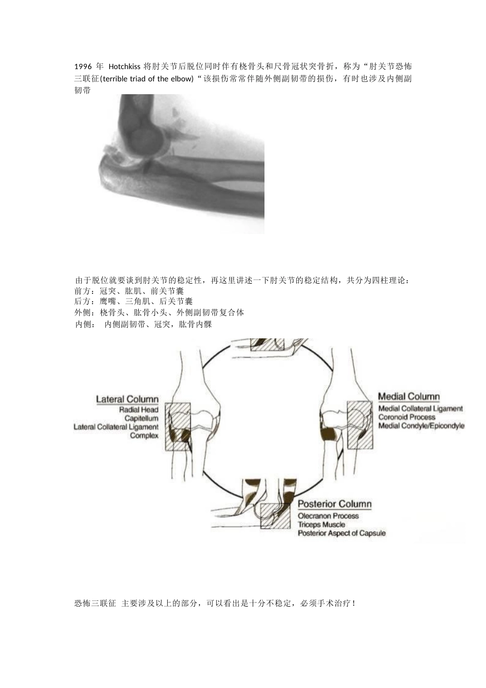 肘关节恐怖三联征治疗策略与技巧_第1页