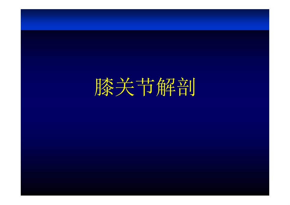 膝关节解剖_第1页