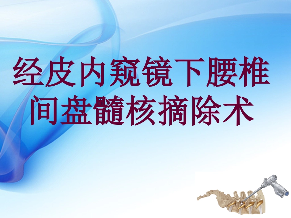 椎间孔镜技术_第1页