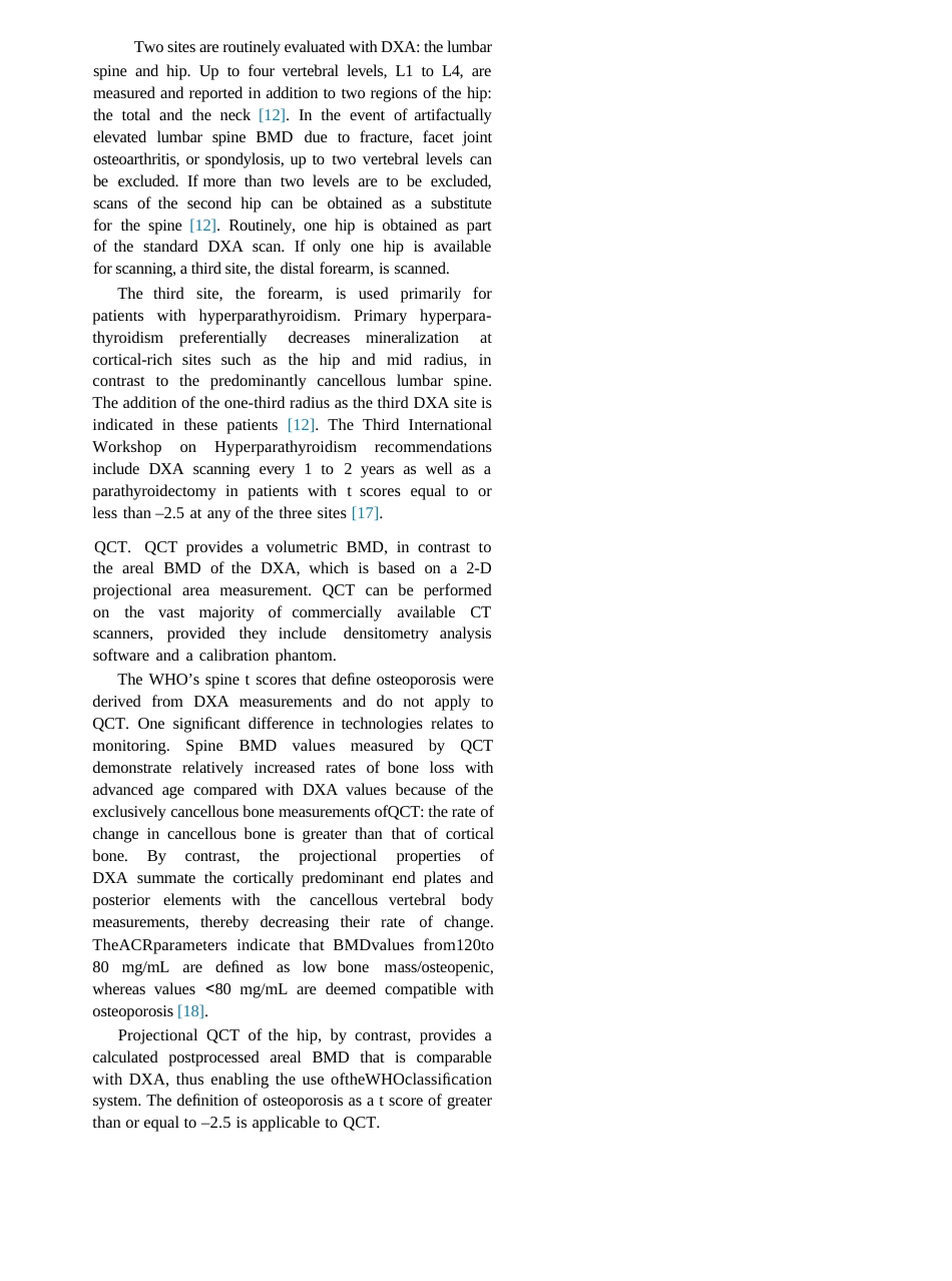 ACR适宜性标准：骨质疏松症和骨密度_第12页