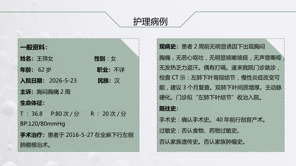 肺癌根治术后患者的护理查房_第9页