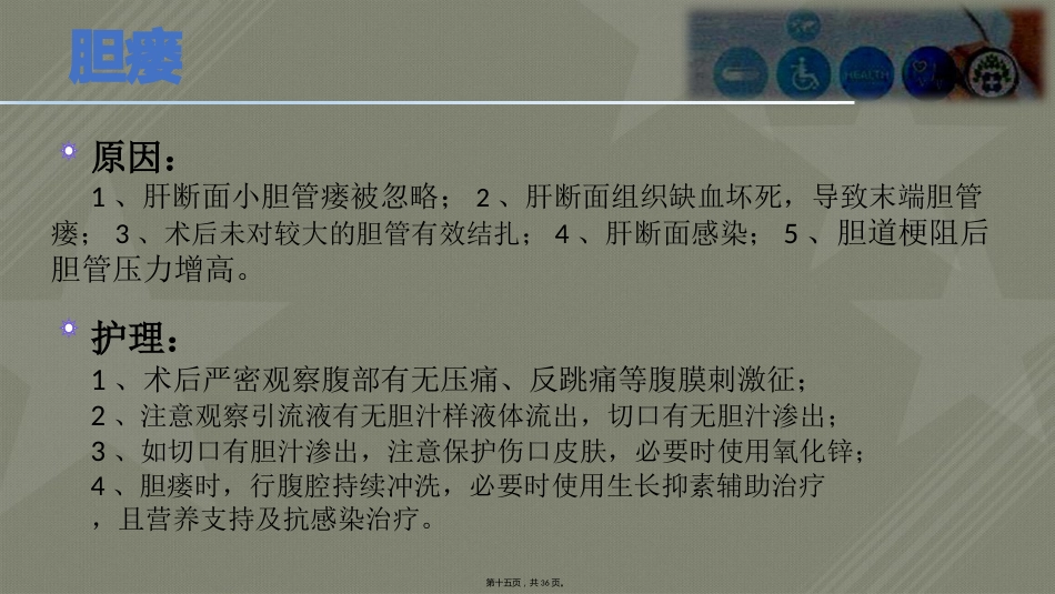 肝癌术后常见并发症护理_第15页
