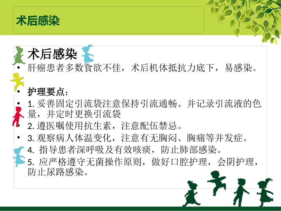 肝癌术后的并发症及护理_第13页