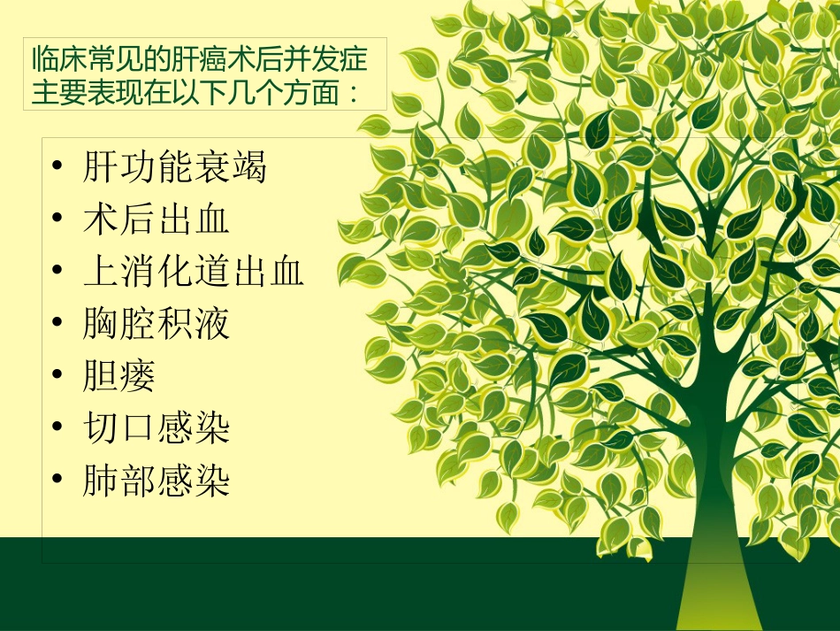 肝癌术后的并发症及护理_第4页