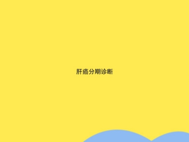 肝癌分期诊断(共53张PPT)