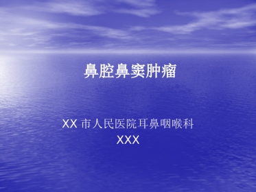 鼻窦肿瘤影像学表现