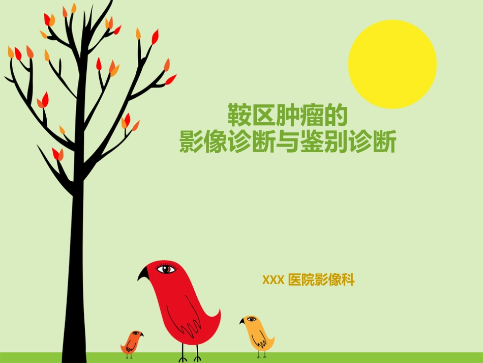 鞍区肿瘤的影像诊断与鉴别诊断_第1页