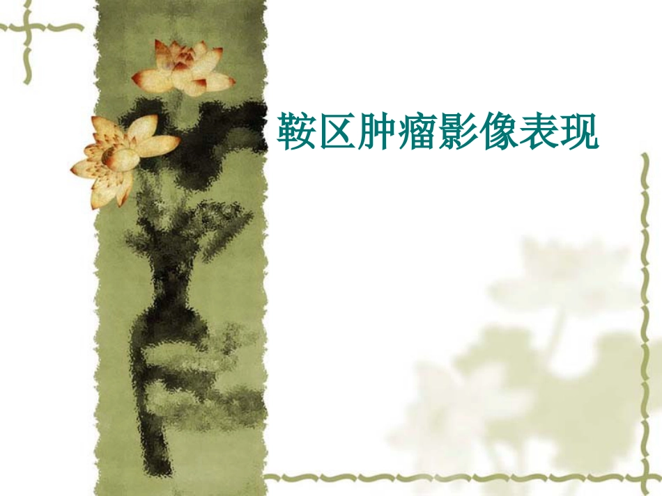 鞍区肿瘤影像表现PPT_第1页