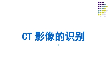 CT影像的识别
