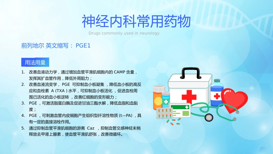 神经内科常用药物解析_第13页