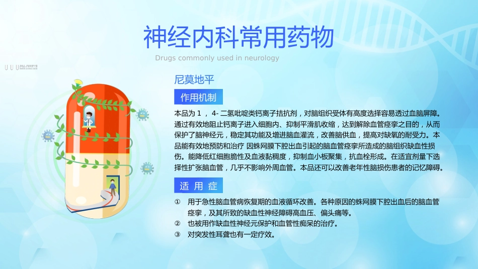 神经内科常用药物解析_第15页