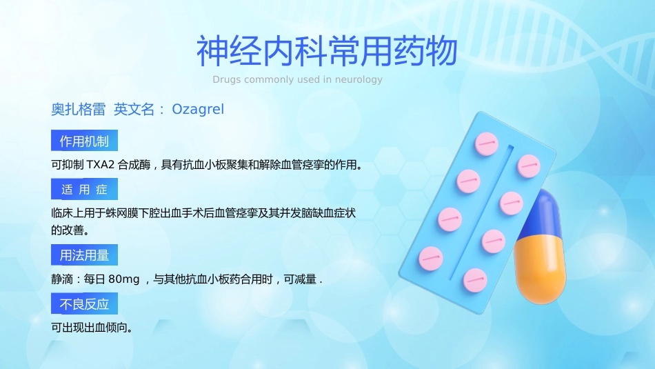 神经内科常用药物解析_第6页