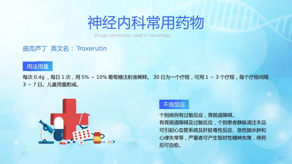 神经内科常用药物解析_第8页