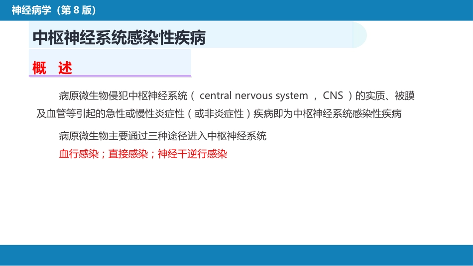 第十二章 中枢神经系统感染性疾病（1）_第3页