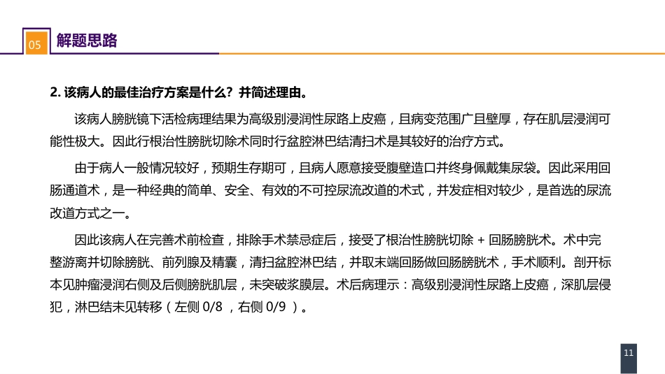 泌尿、男生殖系统肿瘤 案例分析-膀胱癌_第11页