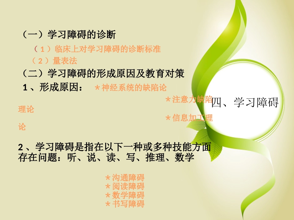 儿童心理障碍ppt课件_第13页
