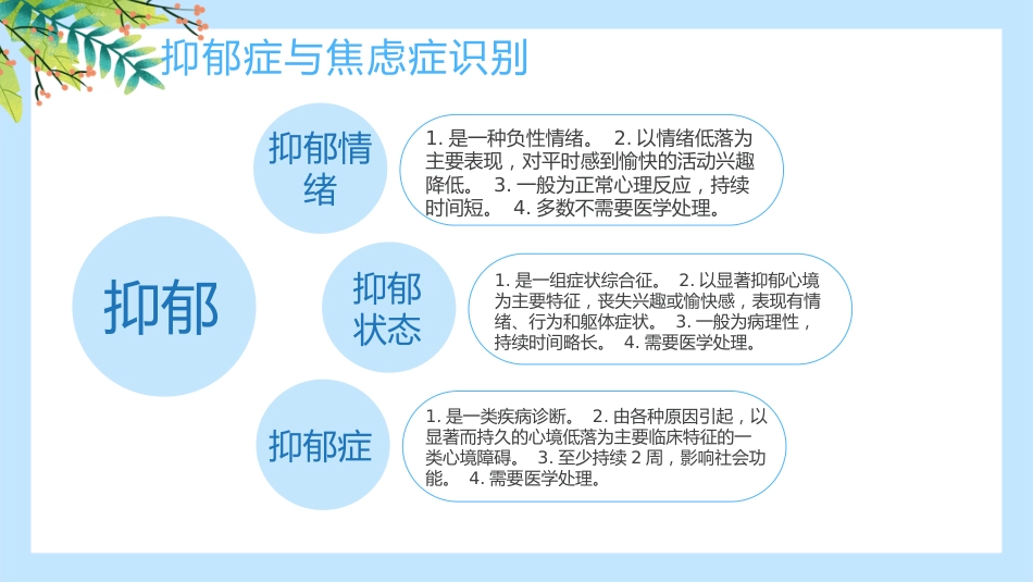 焦虑症和抑郁症的早期识别与处理ppt_第11页