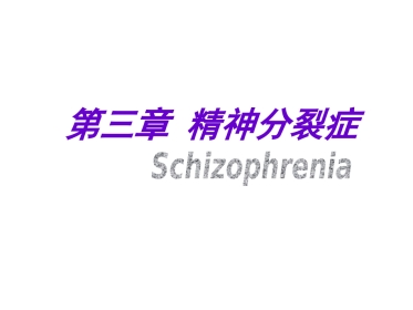 精神病学课件04-精神分裂症