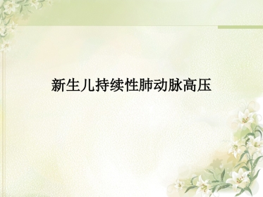 PPHN 新生儿持续肺动脉高压