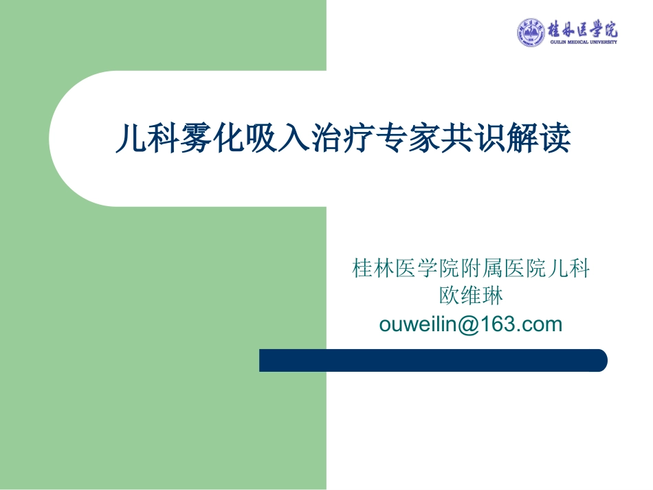 版儿科雾化专家共识解读_第2页