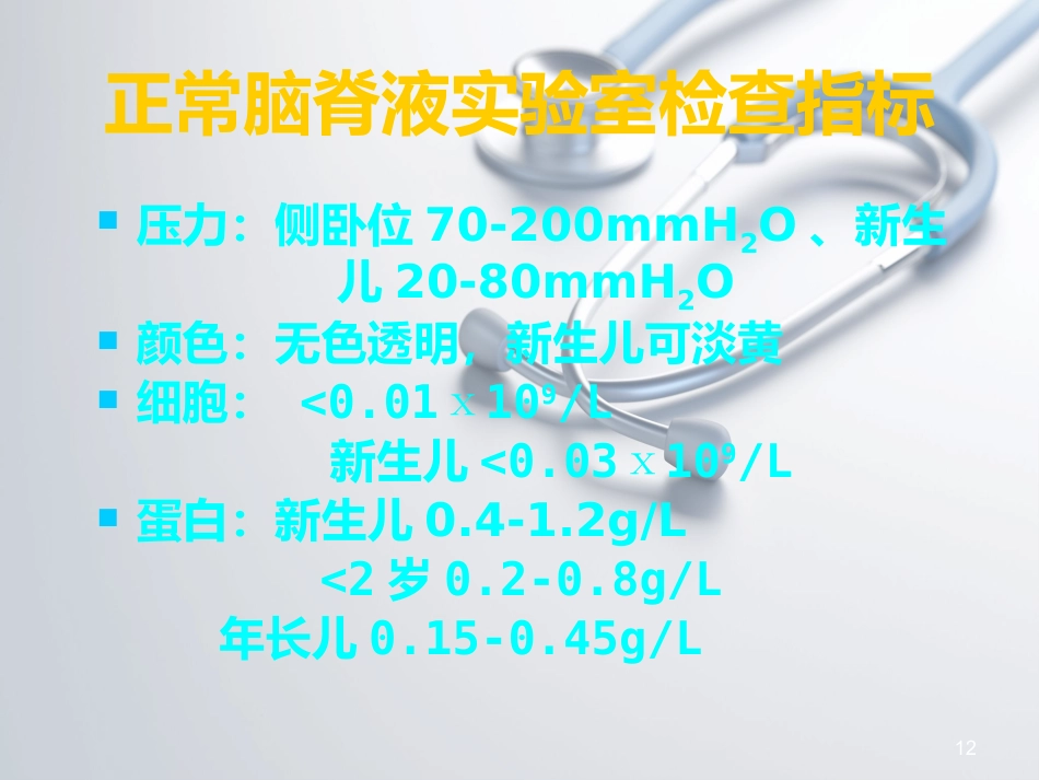 儿科常见穿刺腰椎穿刺ppt课件_第12页