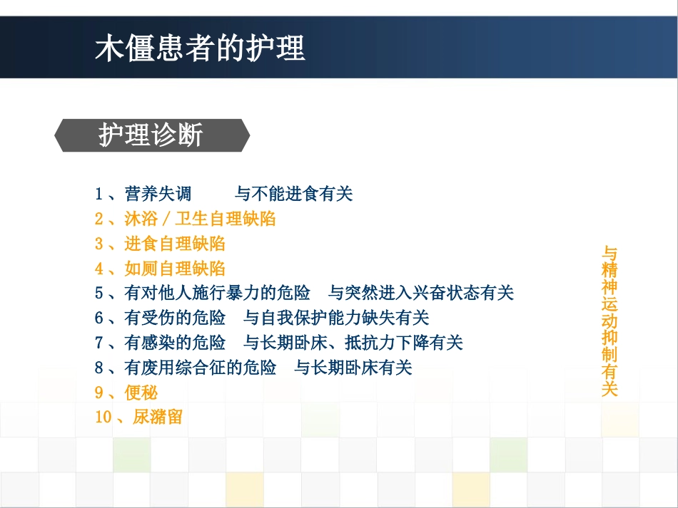 精神科护理技能 5.5木僵患者的护理_第7页