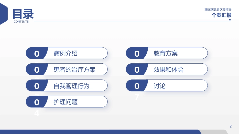 糖尿病患者饮食指导个案护理汇报PPT_第2页