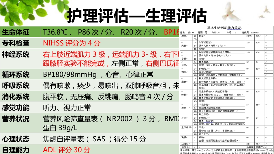 一例急性脑梗塞患者的护理_第11页