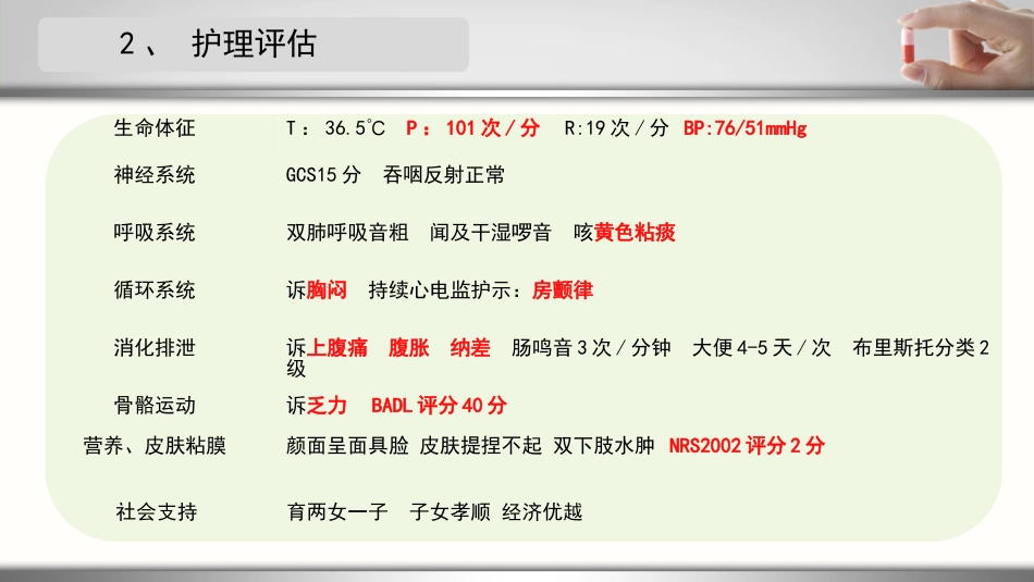 一例急性心梗合并肺部感染患者的护理个案_第5页