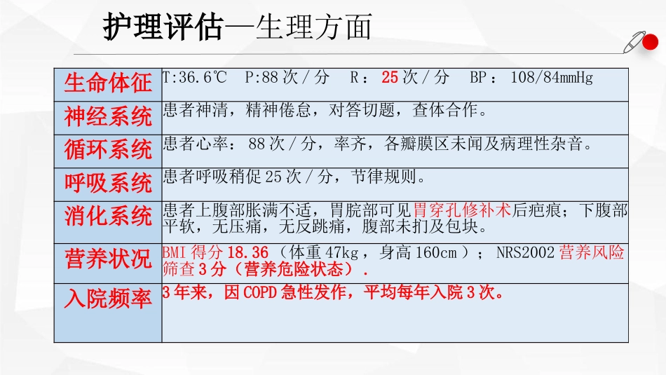 一例AECOPD患者肺康复指导的个案跟进_第7页