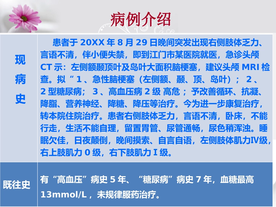 一例大面积脑梗塞患者的康复护理_第7页