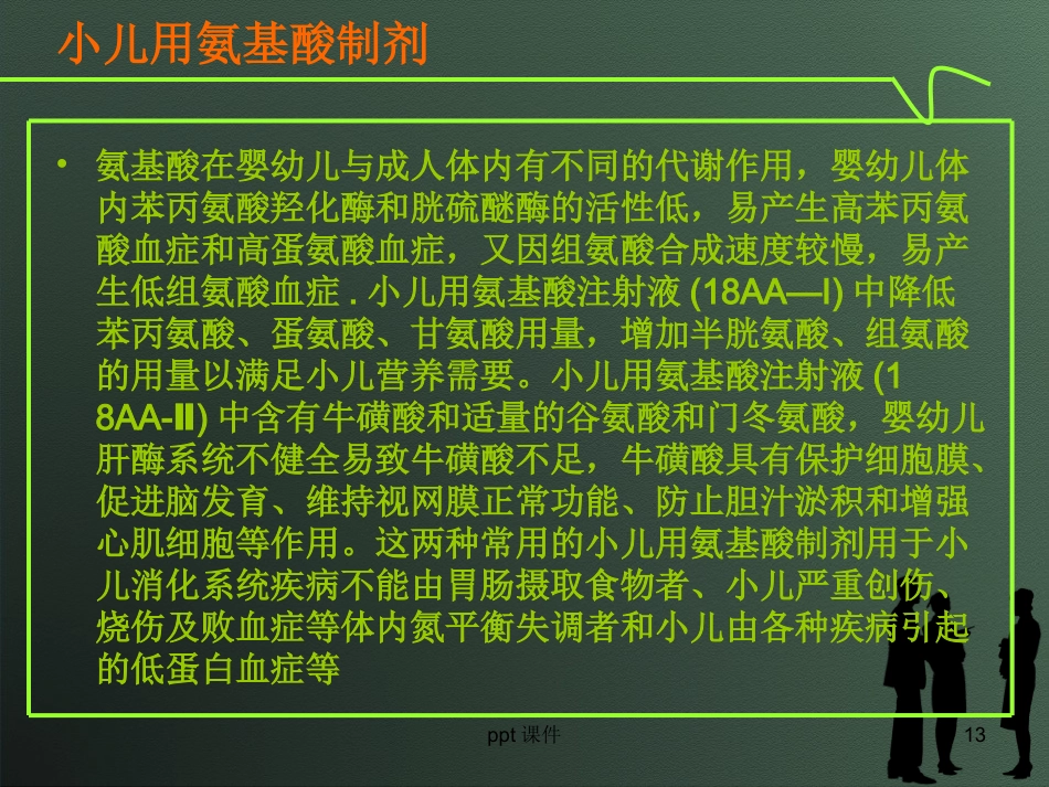 复方氨基酸注射液的类型及合理应用--ppt课件_第13页