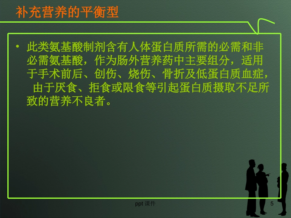 复方氨基酸注射液的类型及合理应用--ppt课件_第5页