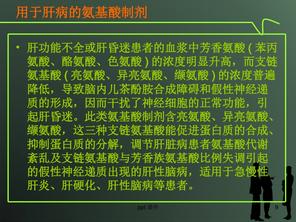 复方氨基酸注射液的类型及合理应用--ppt课件_第9页