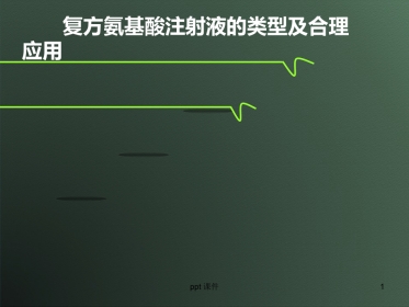 复方氨基酸注射液的类型及合理应用--ppt课件