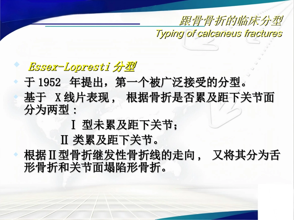 跟骨骨折的分型与治疗讲座_第9页